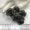 50 Medium May Roses (1-1/2"or3.75cm) Solid Charcoal Grey flowers