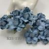 50 Medium May Roses (1-1/2"or3.75cm)  Solid Baby Blue Flowers 