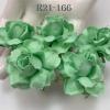 50 Medium May Roses (1-1/2"or3.75cm) Solid Mint Green Flowers