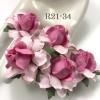 50 Medium May Roses (1-1/2"or3.75cm) Soft Pink - Pink Center Flowers
