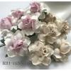 50 Medium May Roses (1-1/2"or3.75cm)  Mixed 2 Colors Flowers