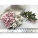 Mixed JUST Soft Pink and WHITE May Roses - Artificial Mulberry Handmade Paper Flowers for Wedding Crafts and Scrapbook from Iamroses, Thailand