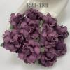 50 Medium May Roses (1-1/2"or3.75cm) Solid Mauve Purple Flowers