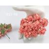 50 Medium May Roses (1-1/2"or3.75cm) Solid Salmon Red Flowers