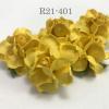 50 Medium May Roses (1-1/2"or3.75cm) Solid Yellow Flowers