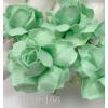 50 Small 1" Solid Mint Green May Roses