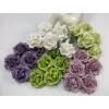 25 Mixed Large 2" Sweet Moon Paper Roses (185/188/161/158/15)