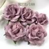 25 Large 2" Solid Soft Purple Lilac Roses