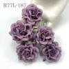 25 Large 2" Solid Dusty Purple Sweet Moon Roses