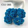 50 Size 1" Solid Turquoise Carnation Flowers