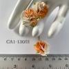 50 Size 1" HALF White - Orange Carnation