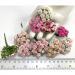 Mini Pink Artificial Mulberry Handmade Paper Flowers for Wedding Crafts and Scrapbook from Iamroses, Thailand