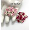  Mini 1/4" or 1cm Mixed JUST 2 Half Pink Open Roses