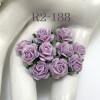  100 Mini 1/4" Soft Purple Open Roses