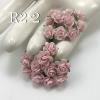   100 Mini 1/4" or 1cm Solid Soft Pink Open Roses