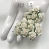  50 Mini 1/4" or 1cm White Open Roses