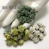 100 Size 1/2" or 1.5 cm Mixed 3 Open Roses (15/161/167BK)