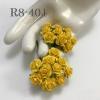 100 Size 1/2" or 1.5 cm Solid Yellow Open Roses