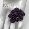  100 Size 1/2" or 1.5 cm Dark Purple Plum Open Roses