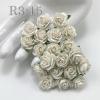 100 Size 3/4" or 2cm White Open Roses