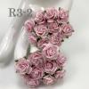 100 Size 3/4" or 2cm Solid Soft Pink Open Roses