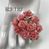100 Size 3/4" or 2cm Punch Pink Open Roses