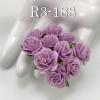 100 Size 3/4" or 2cm Soft Purple Open Roses