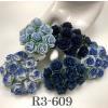 100 Size 3/4" or 2cm Mixed Blue BOY Open Roses