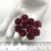  100 Size 3/4" or 2cm Burgundy Open Roses