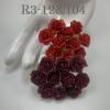  100 Size 3/4" or 2cm Mixed JUST White - Burgundy Roses