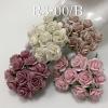 100 Size 3/4" or 2cm Mixed 4 Colors Open Roses(121/122/2/15)