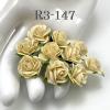 100 Size 3/4" or 2cm Yellow Cream Open Roses