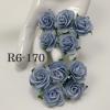  50 Size 1" or 2.5cm Baby Blue Open Roses