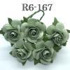 50 Size 1" or 2.5cm Dusty Green Open Roses