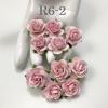  50 Size 1" or 2.5cm Solid Soft Pink Open Roses