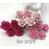 50 Size 1" or 2.5cm Mixed 3 Pink Open Roses