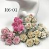 50 Size 1" or 2.5cm Mixed 5 Open Roses (2/3/15/147/921)