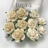 50 Size 1" or 2.5cm Mixed JUST Cream - White Open Roses(15/147)
