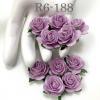 50 Size 1" or 2.5cm SOFT Lilac Purple Open Roses