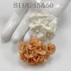 100 Size 3/4" or 2cm Mixed JUST White - Peach Summer Cottage