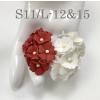100 Size 3/4" or 2cm Mixed JUST White - RED Summer Cottage 
