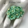 100 Size 5/8" or 1.5 cm - Small Achillea Cottage -Solid Mint Green