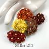 100 Size 5/8" or 1.5 cm - Small Mixed Autumn (12/104/401/250)