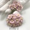 100 Size 5/8" or 1.5 cm - Small Achillea Cottage - Solid Soft Pink