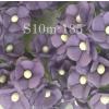 100 Size 5/8" or 1.5 cm - Small Achillea Cottage -Solid Purple 
