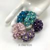 100 Size 5/8" or 1.5 cm - Small Mixed Purple -Turquoise (NEW -182/185/188/266/451)   