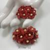  100 Size 5/8" or 1.5 cm - Small Achillea Cottage - SOLID Red