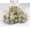   50 Puffy Roses (1-1/4 or3 cm) White Paper Flowers
