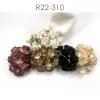 50 Puffy Roses (1-1/4or3cm) Mixed 5 Colors (15/105/274/148-V/252-V)