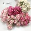 50 Puffy Roses (1-1/4or3cm) Mixed 5 Colors (2/3/15/517V/518V)